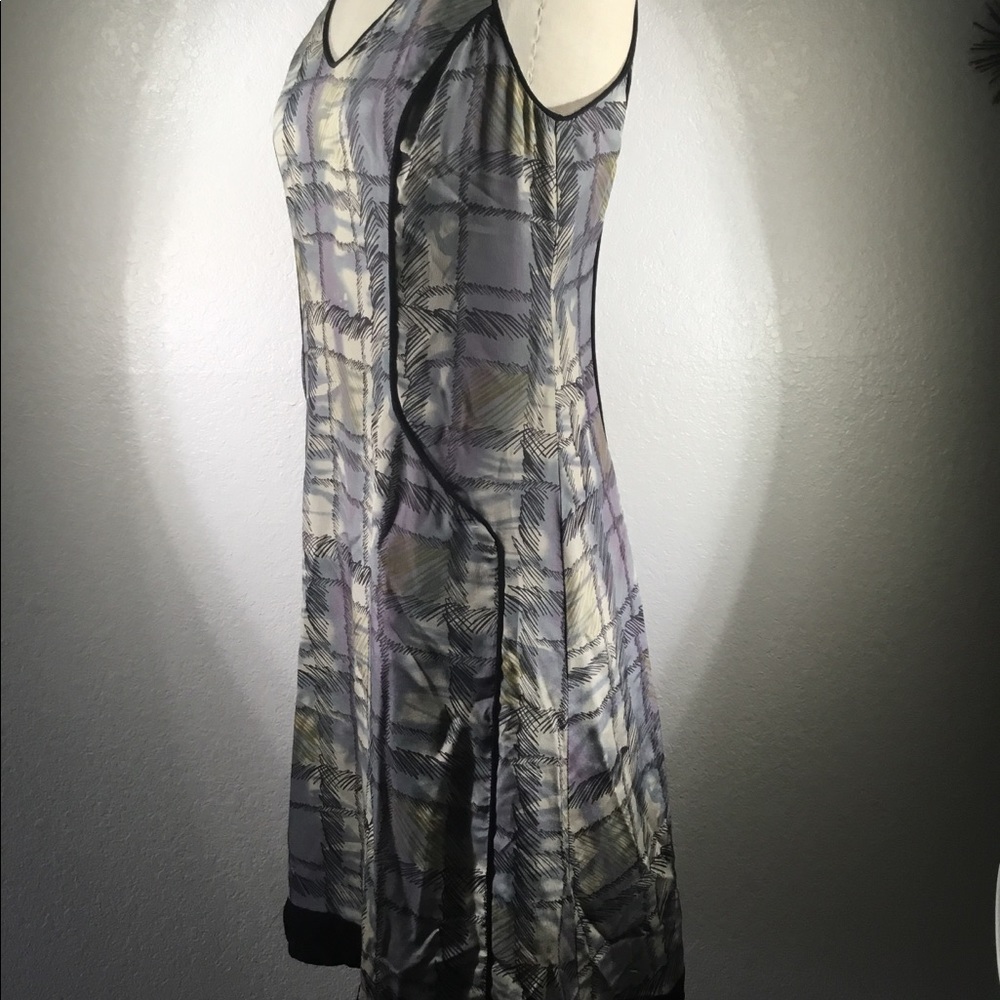 Biya by Johnny Was Peaky Blinders Shift Dress in Birmingham Shadow Plaid S NWT - Picture 3 of 7